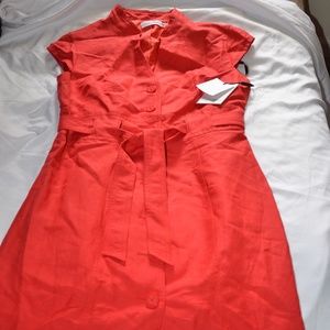 Calvin Klein Sleeveless Linen Dress